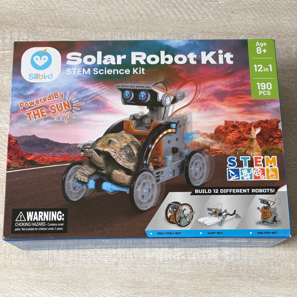 Solar Robot Kit STEM Science Kit - Blue/Gray